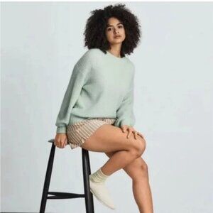 Everlane Ice Blue Oversized Alpaca Boyfriend Sweater